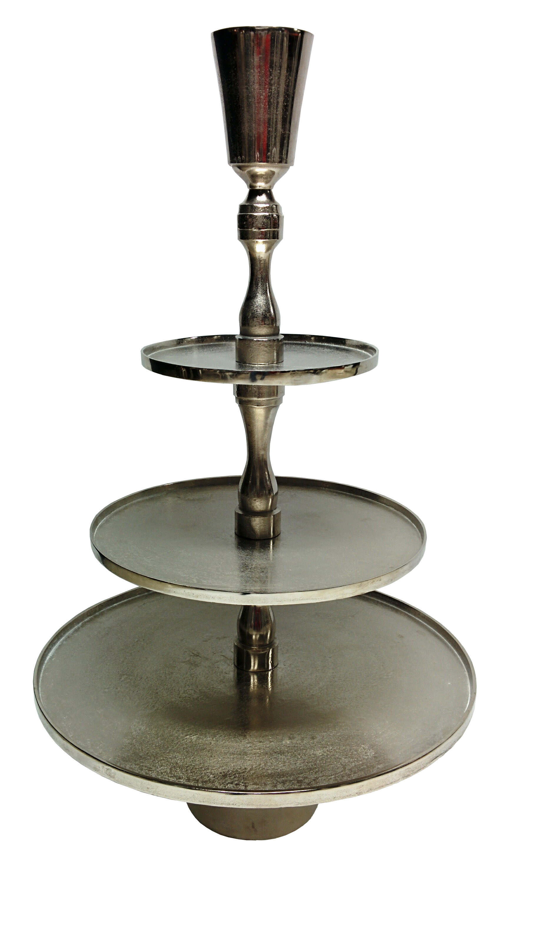 ESTANTE 3 NIVELES REDONDO P. MARTILLADA