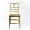 SILLA TIFFANY DORADA/ COJIN DORADO