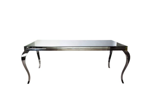 MESA CLEO EN ESPEJO PATAS CURVAS