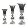 FLORERO CRISTAL Y MERCURY GLASS MED