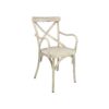 SILLA MARGEAUX ALUMINIO IVORY C/BRAZO