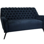 SOFA CAPITONEADO 2 PLAZAS AZUL "ROBBIE"