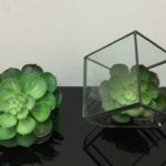 VASE CRISTAL Y METAL WENDY