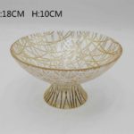 BOWL GLASS GOLDEN LINES PEQ