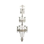 APLIQUE ANTIQUE BLANCO TRIPLE