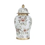 URNA EN CERAMICA "FLOWERS" GDE.