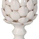 PIEZA DECORATIVA "ARTICHOKE" BLANCA GDE.