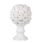 PIEZA DECORATIVA "ARTICHOKE" BLANCA PEQ.