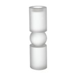CANDELABRO REDONDO "FROSTED" MED.