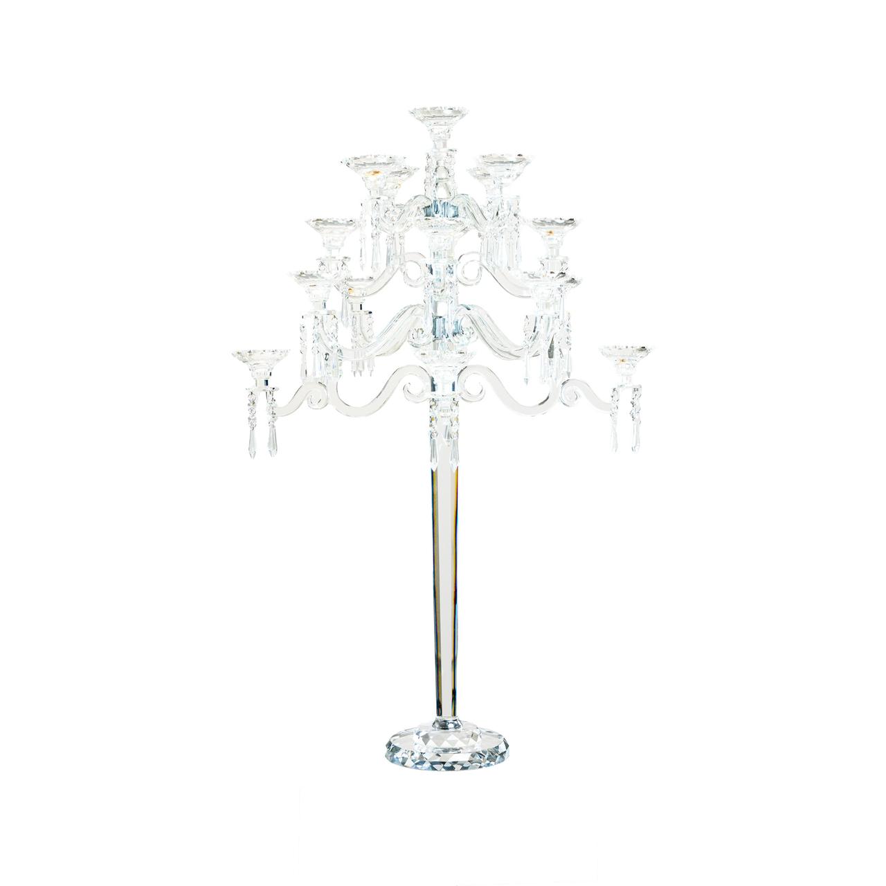 CANDELABRO EN CRSTAL 17 BRAZOS