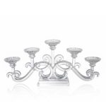 CANDELABRO 5 BRAZOS EN CRISTAL "GRECIA"