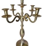 CANDELABRO "LUSTRE" 5 BRAZOS DORADO GDE