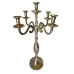CANDELABRO "LUSTRE" 5 BRAZOS DORADO PEQ