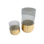 CANDELABRO GOLD/CLEAR PEQUENO