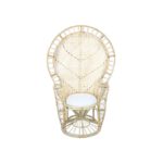 BUTACA PEACOCK EN MIMBRE NATURAL "COLORINA"