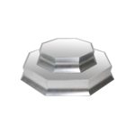 ELEVADOR PLATEADO OCTAGONAL 12X12