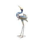 AVE DECORATIVA AZUL "CRANE"