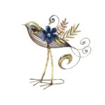 AVE DECORATIVA DORADA  ''CRANE''