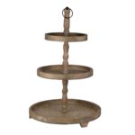CAKE STAND 3 NIVELES DE MADERA