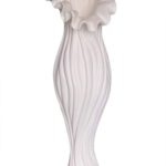 FLORERO "SILVESTRE" CERAMICA BLANCA GDE