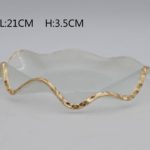 PLATO POSTRE ''SPONGE'' GOLD