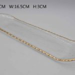 PLATON OVALADO BORDE DORADO PEQ