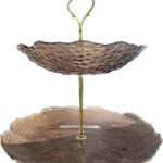 GLASS CAKE STAND 2 NIVELES CLEAR "AMELIE"