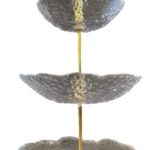 GLASS CAKE STAND 3 NIVELES CLEAR "AMELIE"