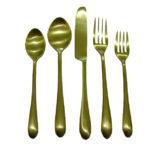 TENEDOR DE CENA ORO ENVEJECIDO