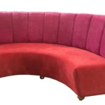SOFA CURVO FUSCIA CORAL "DAYS TO SHINE"