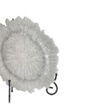 SPONGE SILVER GLASS CHARGER PLATE