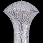 LAMPARA EN CRISTALES Y M. FRANKFURT MED