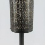 CANDELABRO WOOD CON BRISERO COPPER ANTIQUE