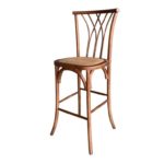 TABURETE RATTAN PORTAZUL CAOBA