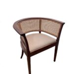 BUTACA EN PAJILLA MADERA CAOBA "MARIANA"