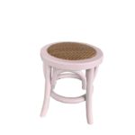 TABURETE PARA NIÑOS EN RATTAN ROSA