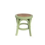 TABURETE PARA NIÑOS EN RATTAN VERDE