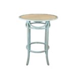 MESA BAR REDONDA MADERA BLUE WASH AMAZONICA