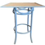 MESA BAR CUADRADA MADERA BLUE WASH AMAZONICA