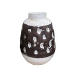 FLORERO CERAMICA MARRON "MIKAEL" PQ