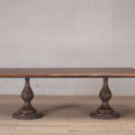 MESA RECTANGULAR EN MADERA OSCURA "LANCASTER"