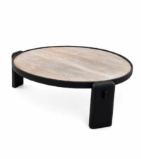 MESA DE CENTRO ANTIQUE BLACK "GLASGOW"