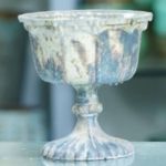 FLORERO TIPO COPA GRAY