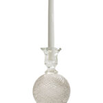 CANDELABRO EN CRISTAL ESFERA "ROCA"