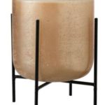 FLORERO CON PEDESTAL "BROWN" GDE.