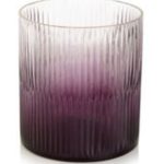 FLORERO EN CRISTAL LINEAS PURPLE