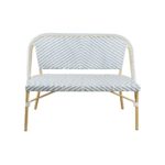 SOFA EXTERIOR "CAPRI" BLUE WHITE