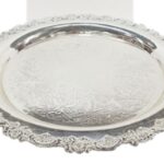 BANDEJA REDONDA SILVER PLATED "BREGENZ"