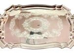 BANDEJA RECTANGULAR NICKEL PLATED "BREGENZ" PEQ.