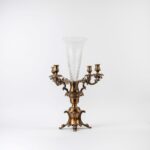 CANDELABRO FLORERO VINTAGE BRASS "HALLEIN"